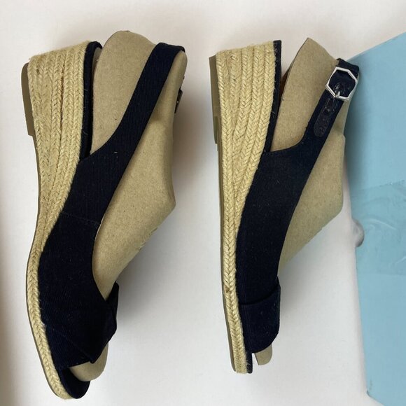 Lifestride socialite espadrille wedge sandal black Size 9 - Picture 5 of 9